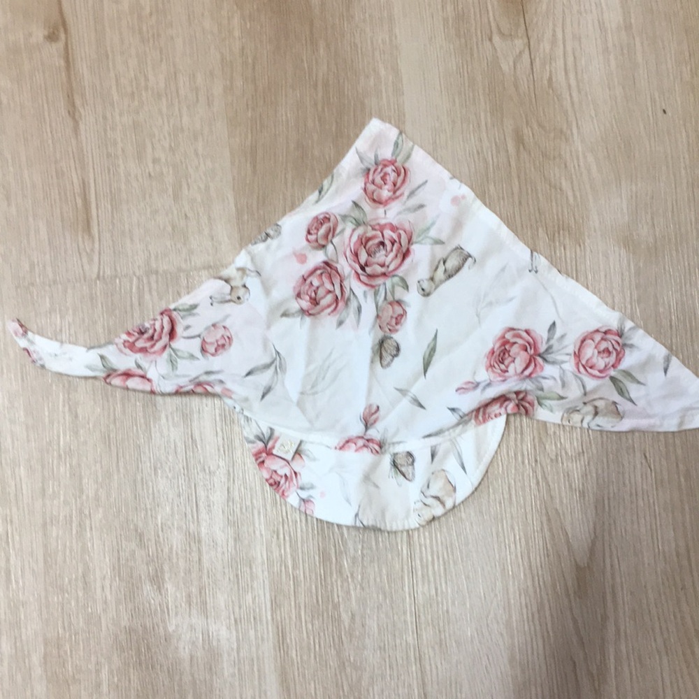 Baby Steps Floral Baby Bandana Hat